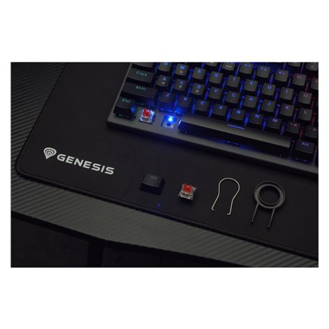 Genesis | THOR 303 TKL | Mechanical Gaming Keyboard | RGB LED light | US | Black | Wired | USB Type-A | 865 g | Replaceable "HOT - 7